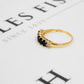 Pre-Owned 9ct Gold Sapphire & Diamond Ring Size U