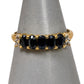 Pre-Owned 9ct Gold Sapphire & Diamond Ring Size U