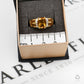 Pre-Owned 9ct Gold Multi Citrine & Diamond Ring Size O.5