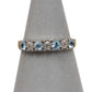 Pre-Owned 9ct Gold Topaz & Diamond Ring Size O.5