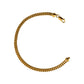 Pre-Owned 18ct Gold Square Foxtail Chain Bracelet 8 Inch