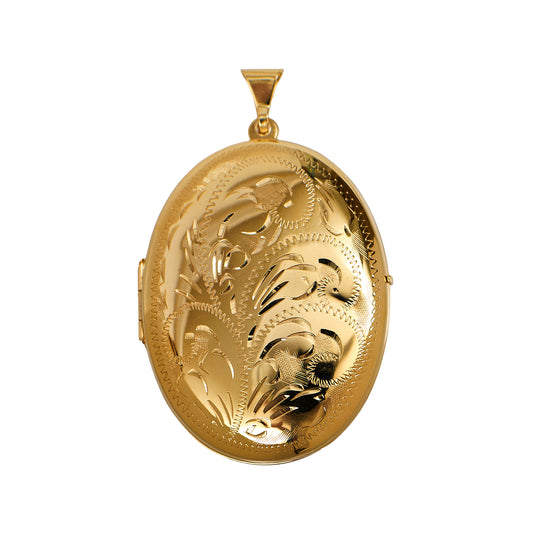 Pre-Owned 9ct Gold Oval Locket Large
