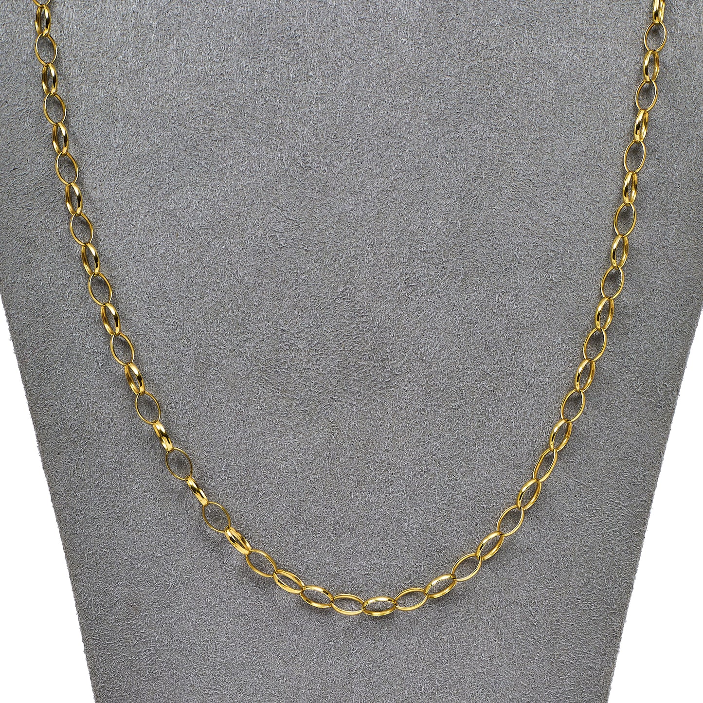 Pre-Owned 9ct Gold Belcher Chain Necklace 22 Inch