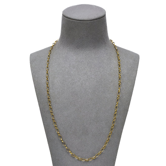 Pre-Owned 9ct Gold Belcher Chain Necklace 22 Inch