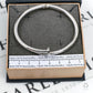 Pre-Owned 9ct White Gold Curved Nail Design Hinged Bangle