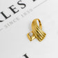 Pre-Owned 14ct Gold Diamond Swirl Pendant