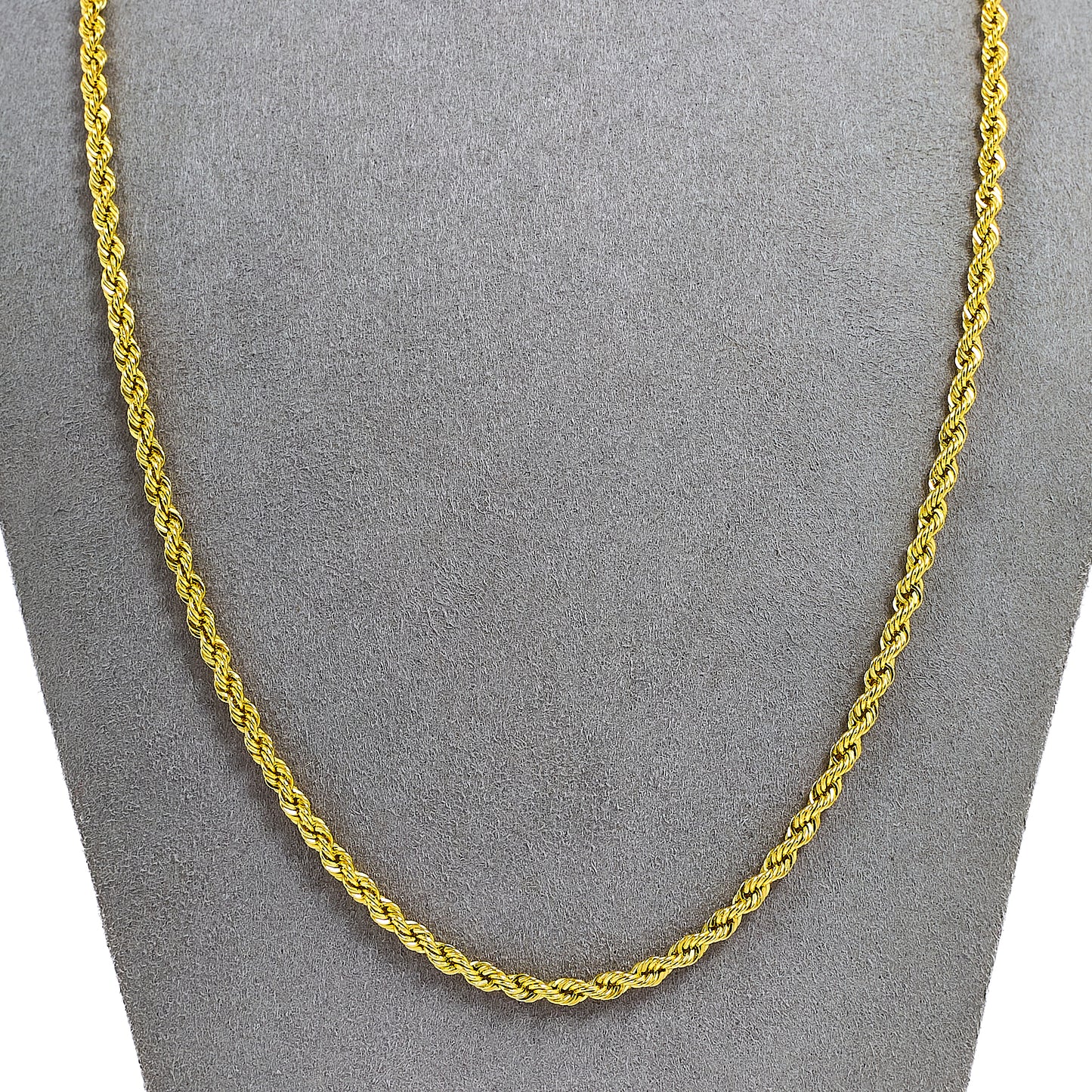 Pre-Owned 14ct Gold Rope Chain Necklace 22 Inch