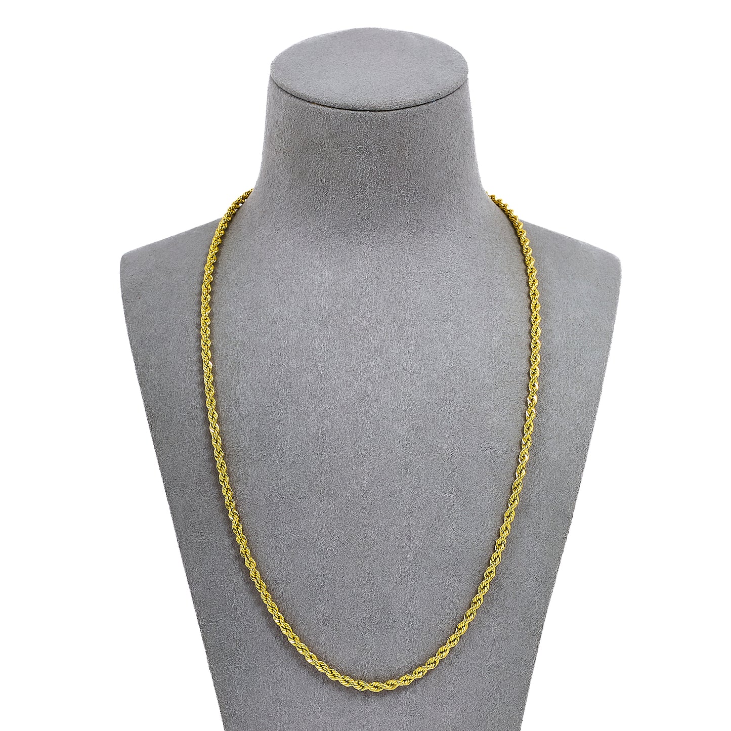 Pre-Owned 14ct Gold Rope Chain Necklace 22 Inch