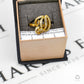 Pre-Owned 18ct Gold 35 Diamond Initial D Ring Size M.5