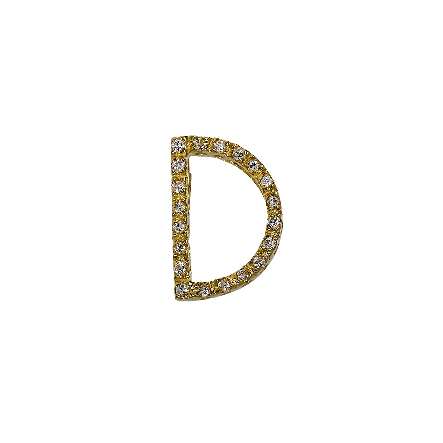 Pre-Owned 14ct Gold Letter D Initial Pendant