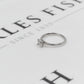Platinum GIA Diamond Solitaire Ring Size J