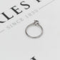 Platinum GIA Diamond Solitaire Ring Size J