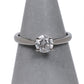 Platinum GIA Diamond Solitaire Ring Size J