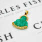 Pre-Owned 14ct Gold CZ Jade Buddha Pendant