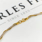 Pre-Owned 18ct White Gold Necklace & Gold Twist 16 Inch