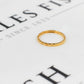Pre-Owned 14ct Gold Dimpled Band Ring Size N