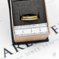 Pre-Owned 14ct Gold CZ Curb Link Design Band Ring Size N