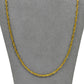 Pre-Owned 9ct Gold Twist Curb Chain Necklace 24 Inch