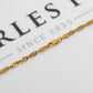 Pre-Owned 9ct Gold Twist Curb Chain Necklace 24 Inch