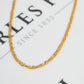 Pre-Owned 9ct Gold Twist Curb Chain Necklace 20 Inch