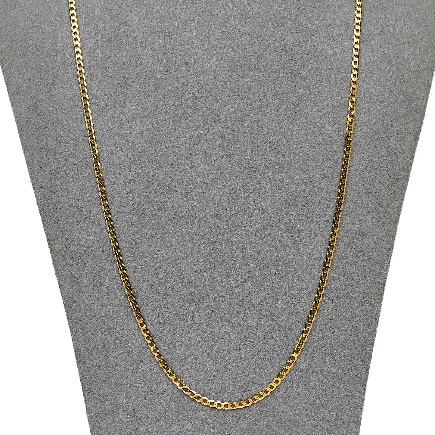 Pre-Owned 9ct Gold Curb Chain Necklace 24 Inch