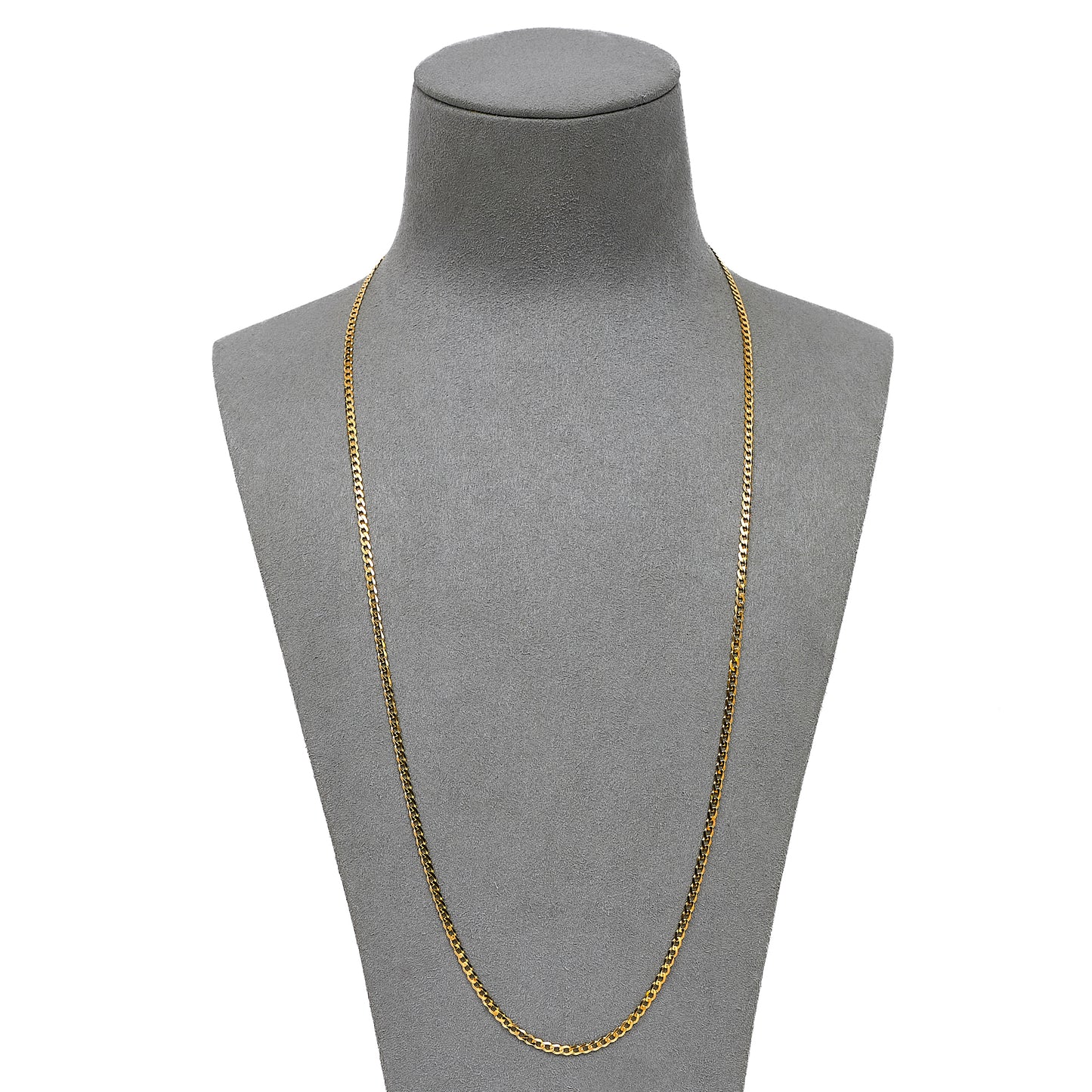 Pre-Owned 9ct Gold Curb Chain Necklace 24 Inch