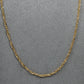 Pre-Owned 9ct Gold Twist Curb Chain Necklace 20 Inch