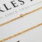 Pre-Owned 9ct Gold Twist Curb Chain Necklace 20 Inch