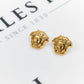 Pre-Owned 18ct Gold Medusa Head Stud Earrings