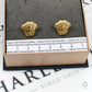 Pre-Owned 18ct Gold Medusa Head Stud Earrings