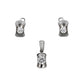 Pre-Owned 14ct White Gold CZ Jewellery SET