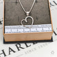 Pre-Owned 14ct White Gold CZ Heart Pendant Necklace 16 Inch