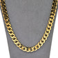 Pre-Owned 9ct Gold Curb Chain Necklace 28 Inch