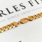 Pre-Owned 9ct Gold Curb Chain Necklace 28 Inch