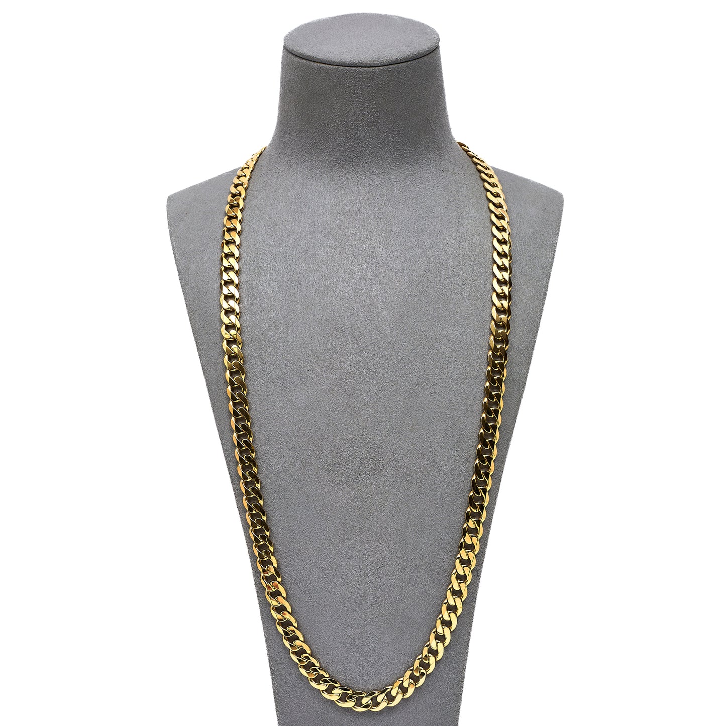 Pre-Owned 9ct Gold Curb Chain Necklace 28 Inch