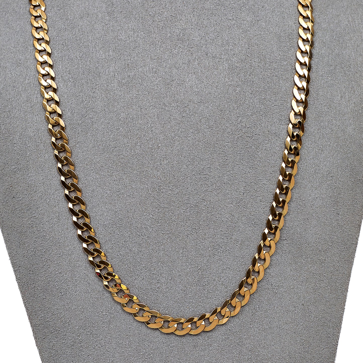 Pre-Owned 9ct Gold Curb Chain Necklace 20 Inch