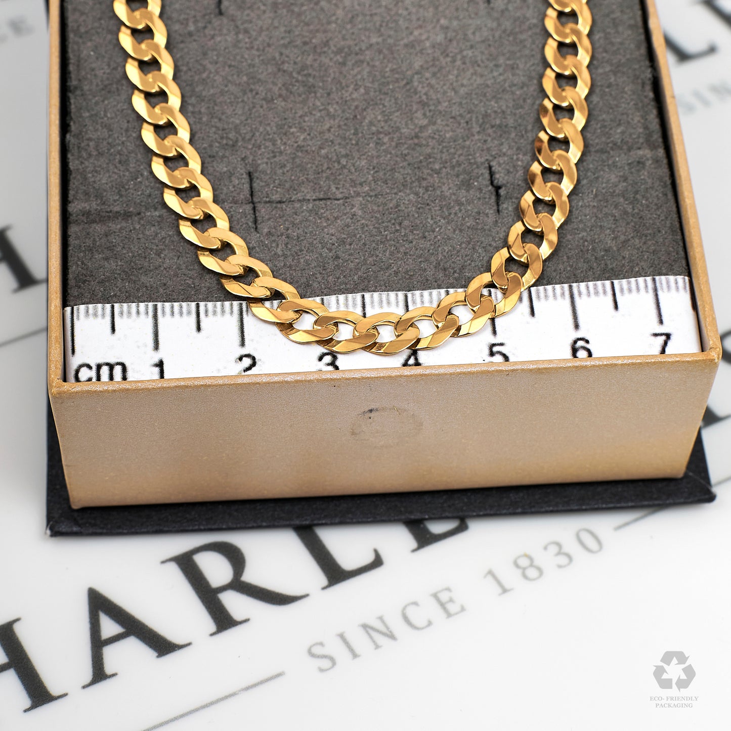 Pre-Owned 9ct Gold Curb Chain Necklace 20 Inch