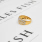 Pre-Owned 18ct Gold Diamond Set Bump Head Ring Size M