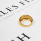 Pre-Owned 18ct Gold Diamond Set Bump Head Ring Size M