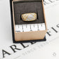 Pre-Owned 18ct Gold Diamond Set Bump Head Ring Size M