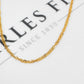 Pre-Owned 9ct Gold Twist Curb Necklace 20 Inch