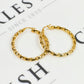Pre-Owned 9ct Gold Twist Creole Hoop Earrings