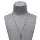 Pre-Owned 9ct Gold Diamond Ellipse Pendant & Chain 16 Inch