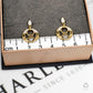 Pre-Owned 9ct Gold Diamond Claddagh Drop Earrings