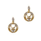 Pre-Owned 9ct Gold Diamond Claddagh Drop Earrings