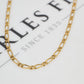 Pre-Owned 9ct Gold Figaro Chain Necklace 24 Inch