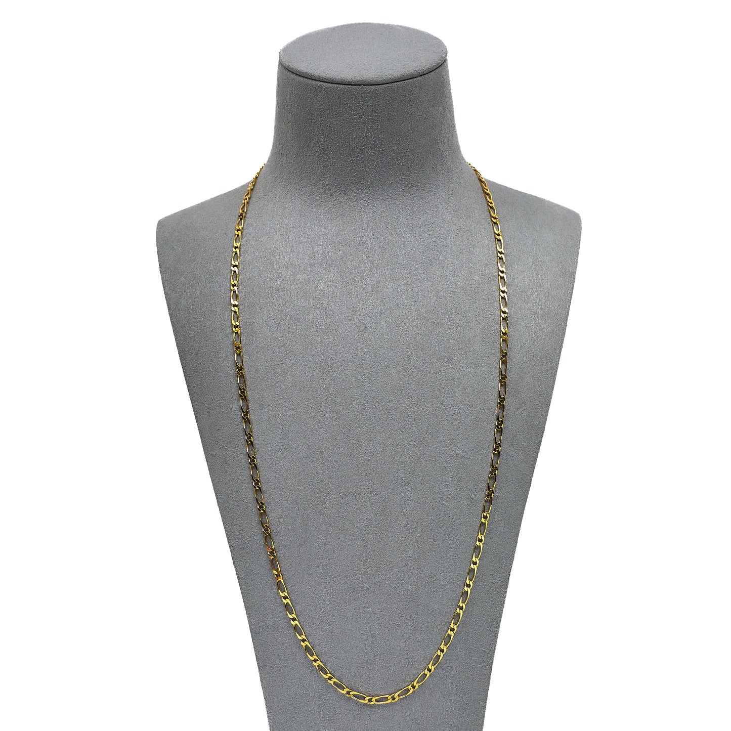 Pre-Owned 9ct Gold Figaro Chain Necklace 24 Inch