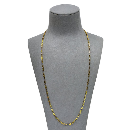 Pre-Owned 9ct Gold Figaro Chain Necklace 24 Inch