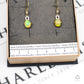 Pre-Owned 9ct Gold Opal & White Zircon Drop Earrings