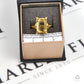 Pre-Owned 18ct Gold Rectangle Citrine Dress Ring Size N.5